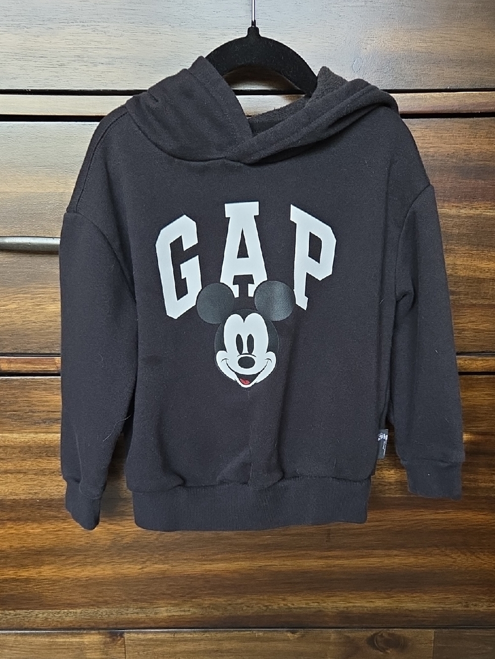 GAP Black Hoodie with Mickey Graphic